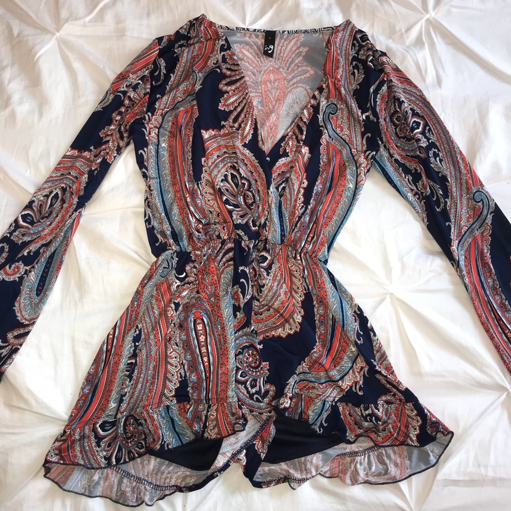Long-sleeve Romper
